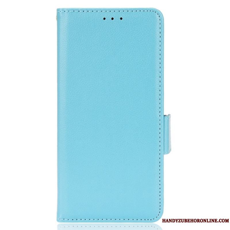 Flip Cover Xiaomi Redmi Note 11 Pro Plus 5G Litchi Læder Dobbeltlås