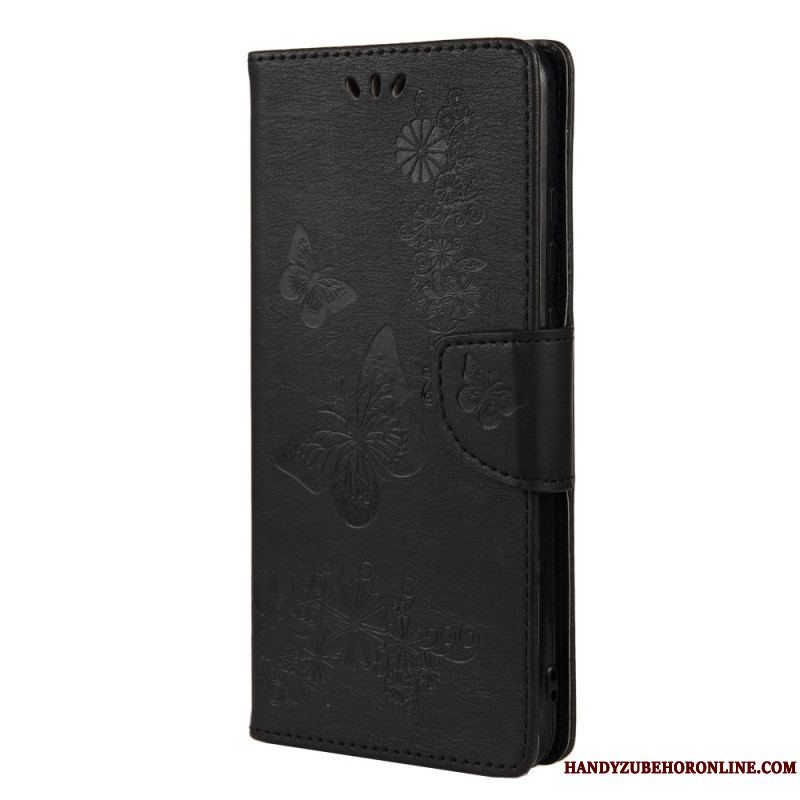 Flip Cover Xiaomi Redmi Note 11 Pro Plus 5G Sommerfugle