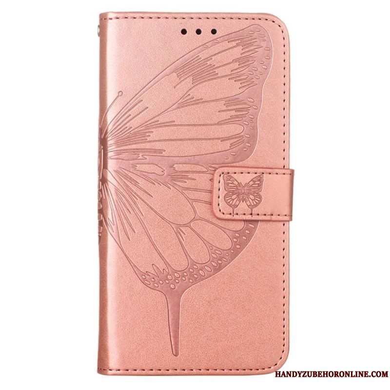 Flip Cover Xiaomi Redmi Note 11 Pro Plus 5G Sommerfugledesign Med Snor