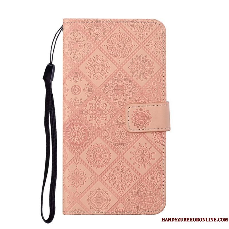 Flip Cover Xiaomi Redmi Note 11 Pro Plus 5G Tapestry Mønster