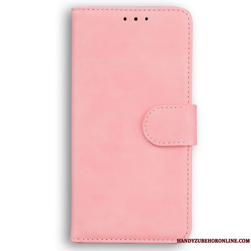 Flip Cover Xiaomi Redmi Note 12 4G Almindeligt Imiteret Læder