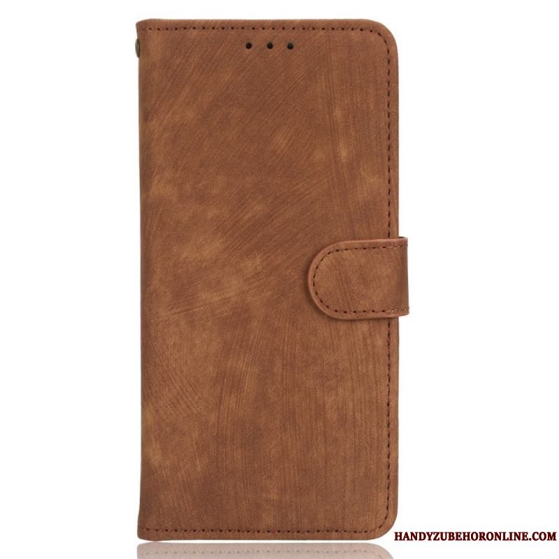 Flip Cover Xiaomi Redmi Note 12 4G Vintage Synlige Sømme