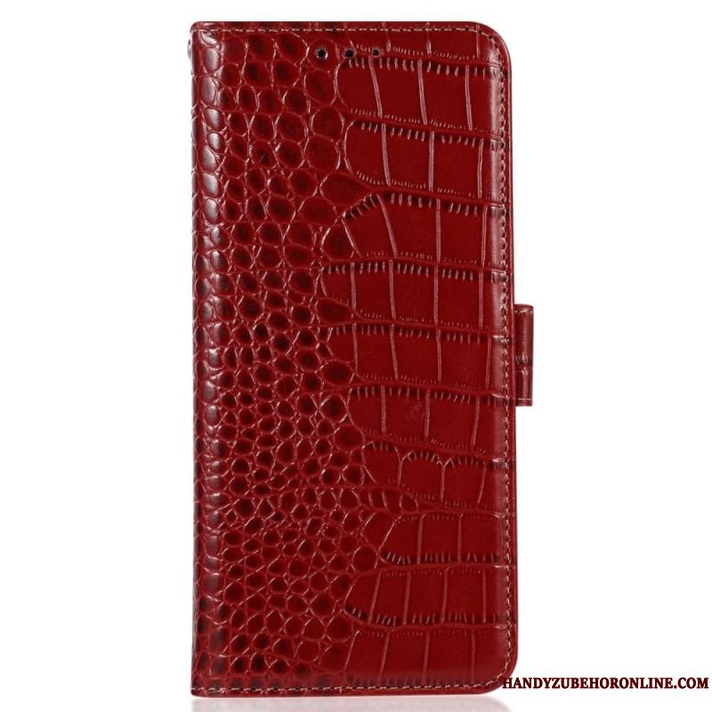 Flip Cover Xiaomi Redmi Note 12 5G Crocodile Style Rfid