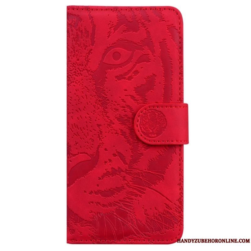 Flip Cover Xiaomi Redmi Note 12 5G Tiger Fodaftryk