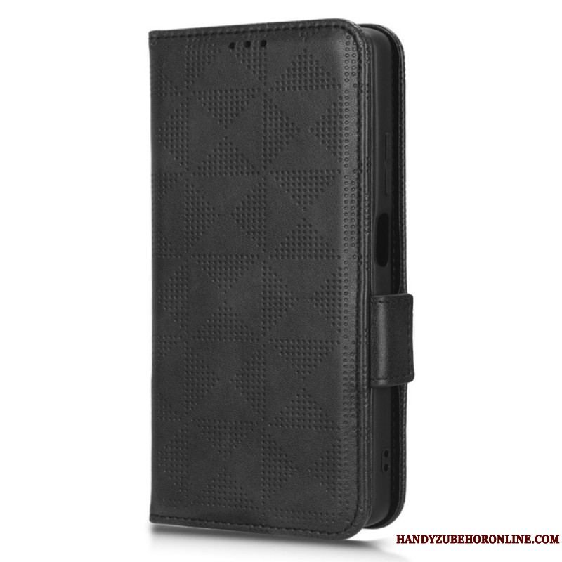 Flip Cover Xiaomi Redmi Note 12 5G Trekanter Med Snor