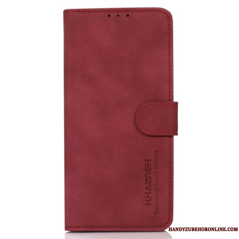 Flip Cover Xiaomi Redmi Note 12 Pro Khazneh Fashion Læder Effekt