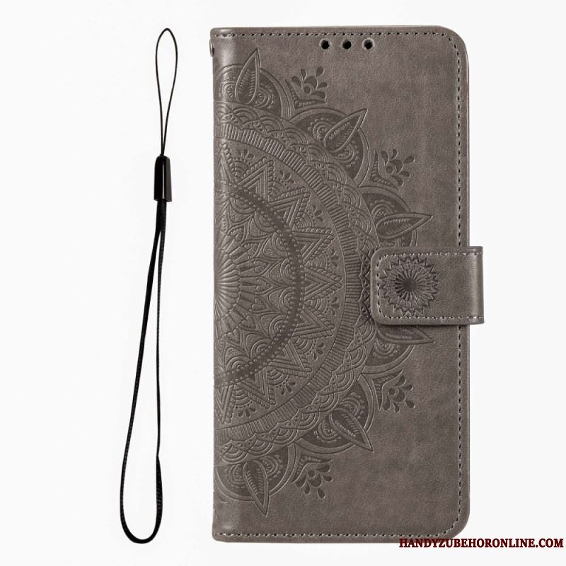 Flip Cover Xiaomi Redmi Note 12 Pro Mandala Sun Med Snor