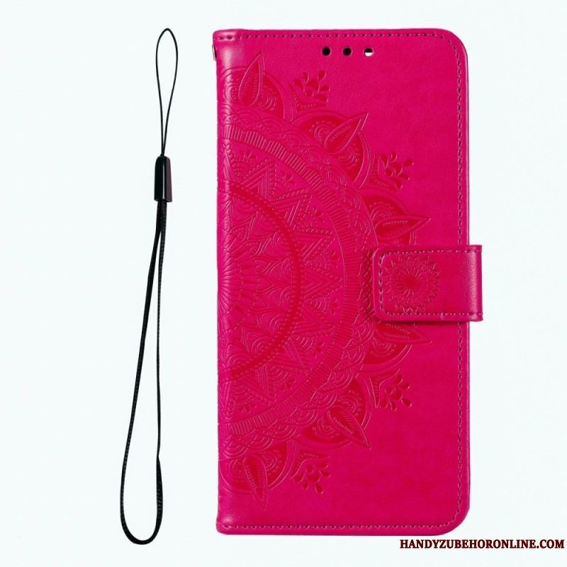 Flip Cover Xiaomi Redmi Note 12 Pro Mandala Sun Med Snor