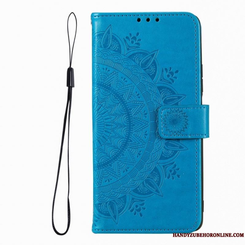 Flip Cover Xiaomi Redmi Note 12 Pro Mandala Sun Med Snor