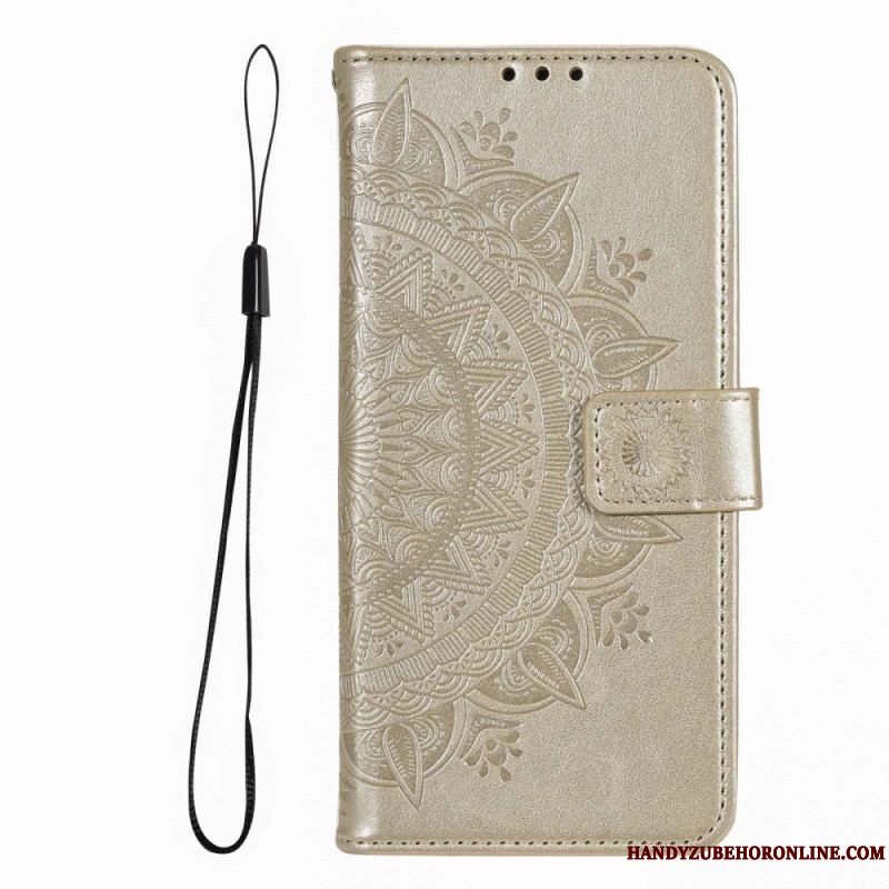 Flip Cover Xiaomi Redmi Note 12 Pro Mandala Sun Med Snor