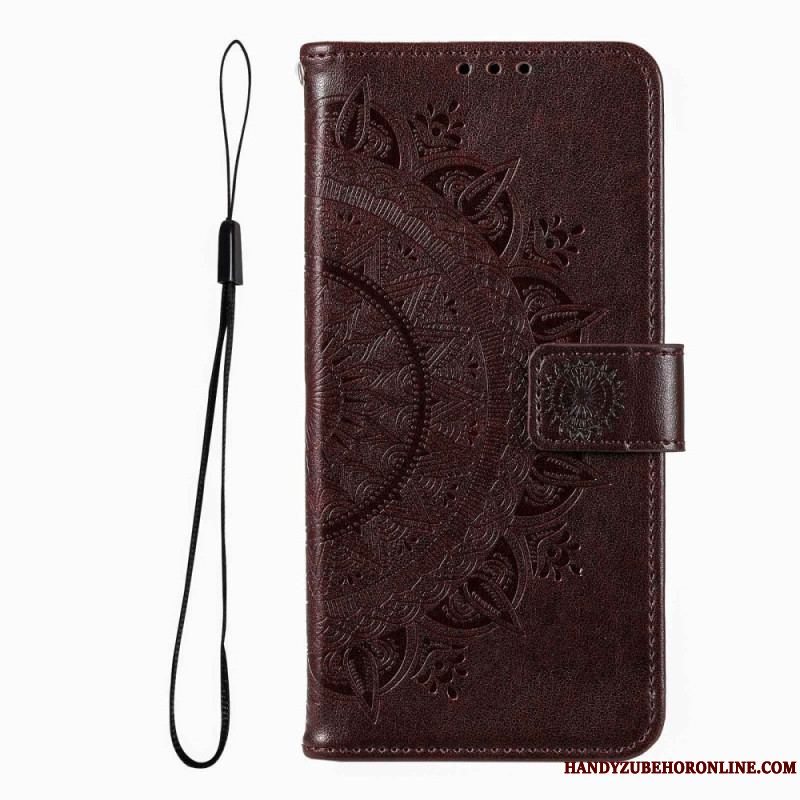 Flip Cover Xiaomi Redmi Note 12 Pro Mandala Sun Med Snor