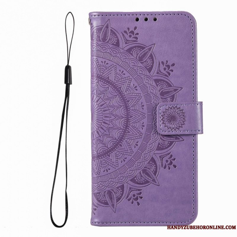 Flip Cover Xiaomi Redmi Note 12 Pro Mandala Sun Med Snor