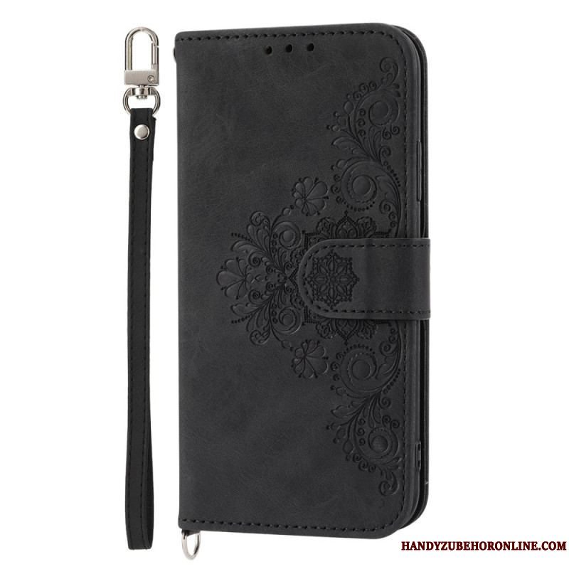 Flip Cover Xiaomi Redmi Note 12 Pro Plus Mandala Med Snor Og Skulderrem