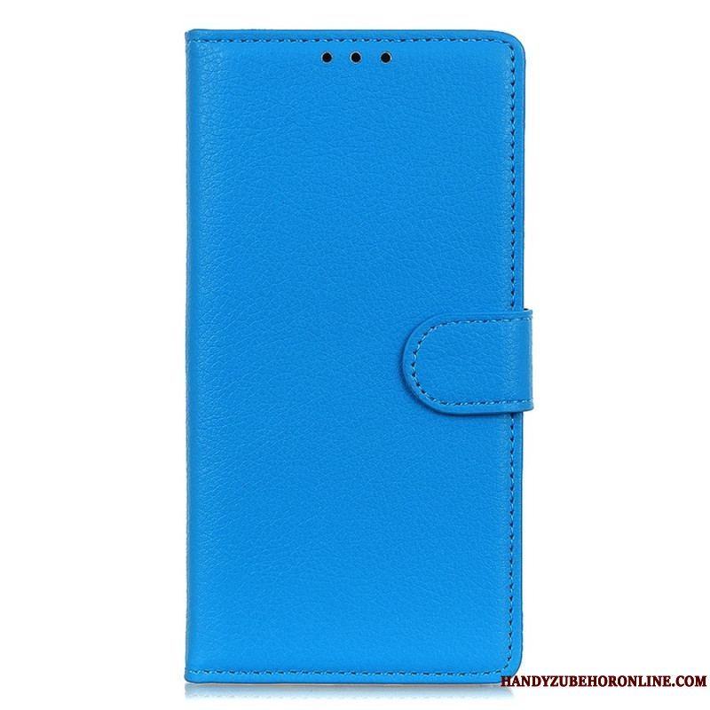 Flip Cover Xiaomi Redmi Note 12 Pro Traditionelt Imiteret Læder