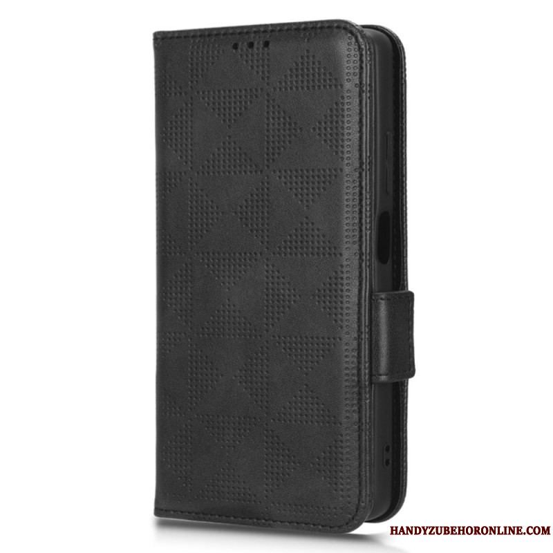 Flip Cover Xiaomi Redmi Note 12 Pro Trekanter Med Snor