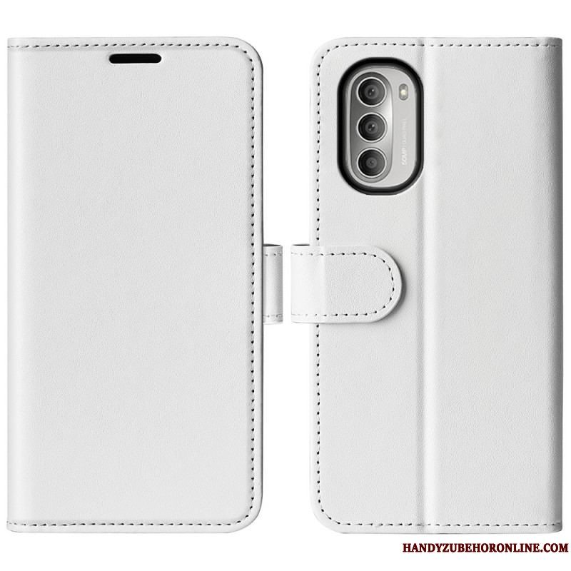 Læder Cover Moto G51 5G Designer Lædereffekt