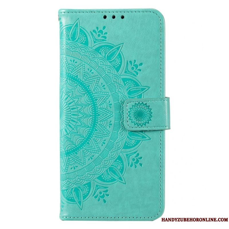 Læder Cover Moto G73 5G Sol Mandala