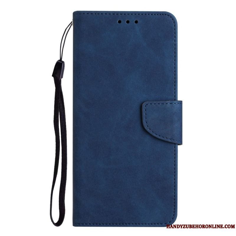 Læder Cover Samsung Galaxy A13 Med Snor Strappy Vintage Stil