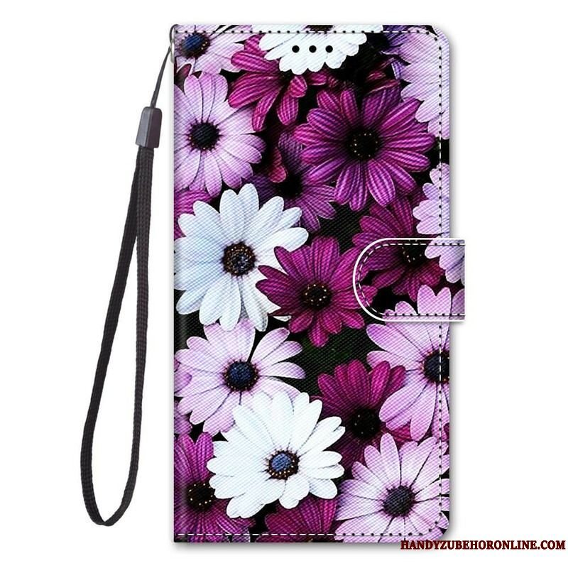 Læder Cover Samsung Galaxy S21 5G Blomster Vidunder