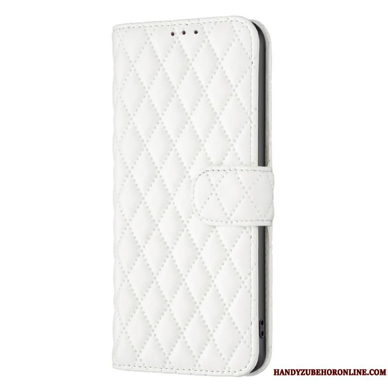 Læder Cover Samsung Galaxy S23 Plus 5G Quiltet Binfen Farve