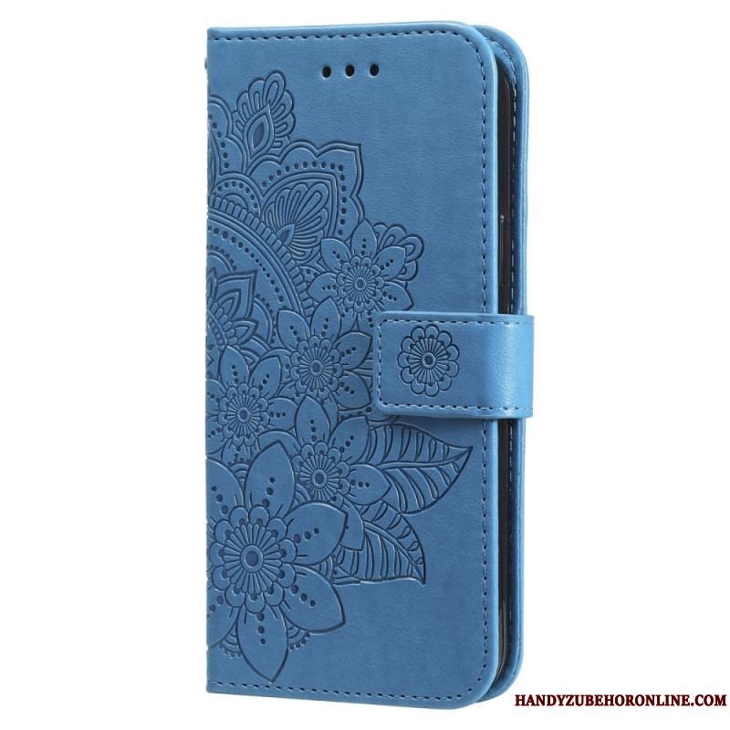 Læder Cover Xiaomi 13 Med Snor Strappy Mandala