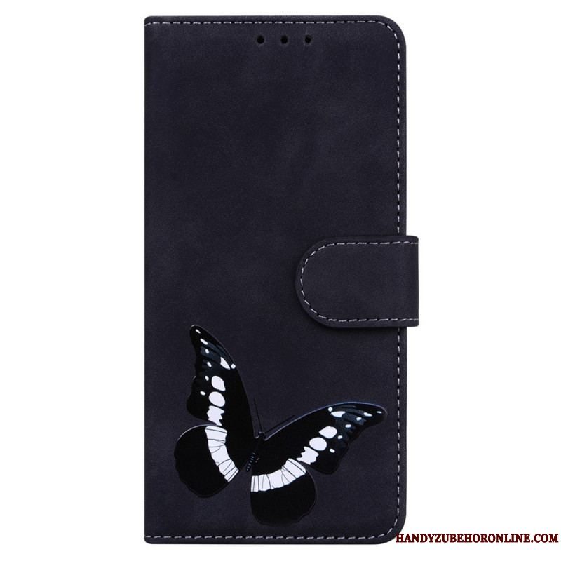 Læder Cover Xiaomi Redmi Note 10 Pro Skin-touch Butterfly