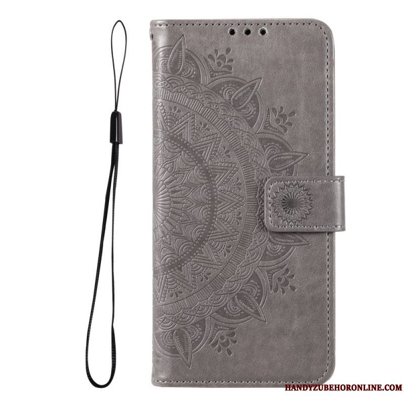 Læder Cover Xiaomi Redmi Note 11 Pro Plus 5G Sol Mandala