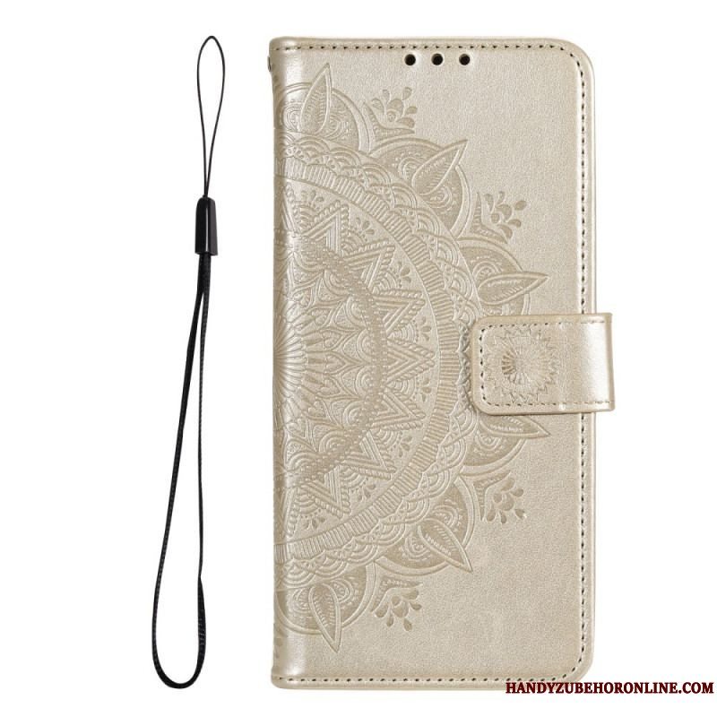 Læder Cover Xiaomi Redmi Note 11 Pro Plus 5G Sol Mandala