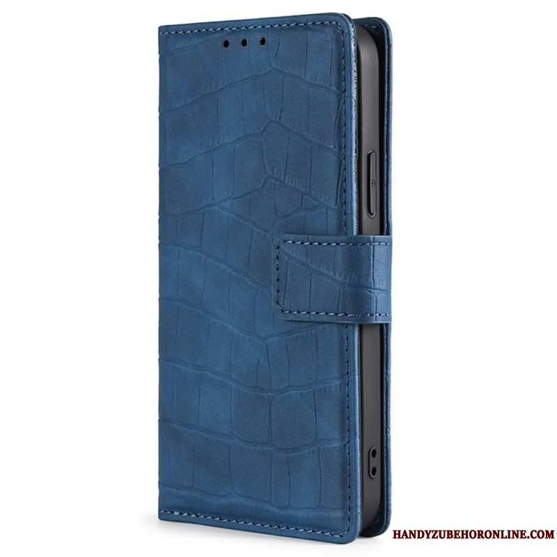 Læder Cover Xiaomi Redmi Note 12 5G Krokodille