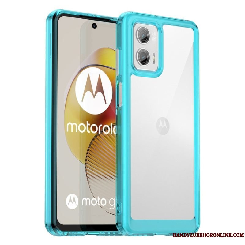 Mobilcover Moto G73 5G Gennemsigtig Hybrid