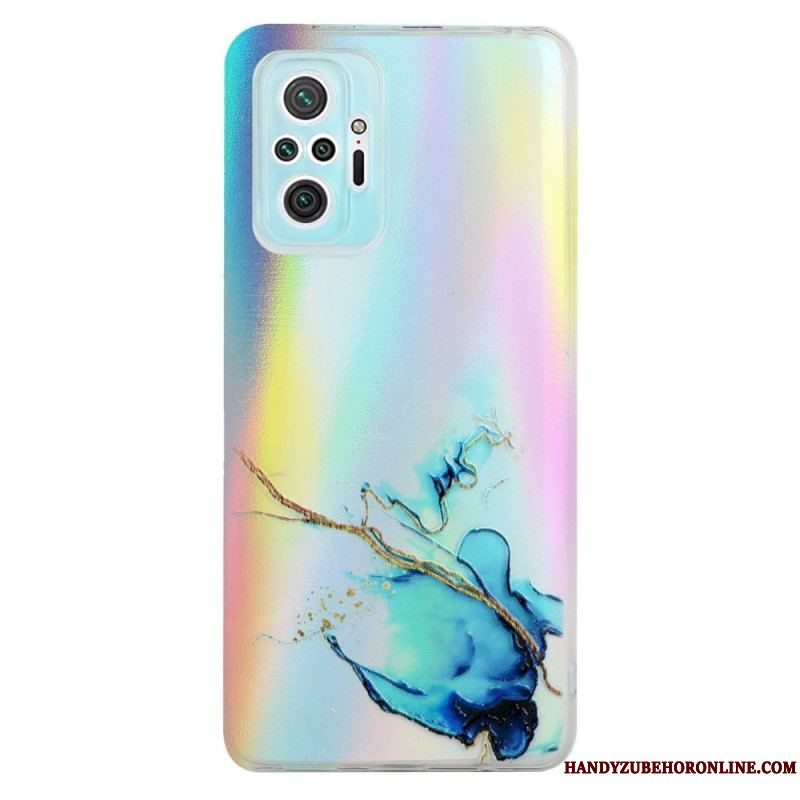 Mobilcover Xiaomi Redmi Note 10 Pro Laser Effekt Marmor