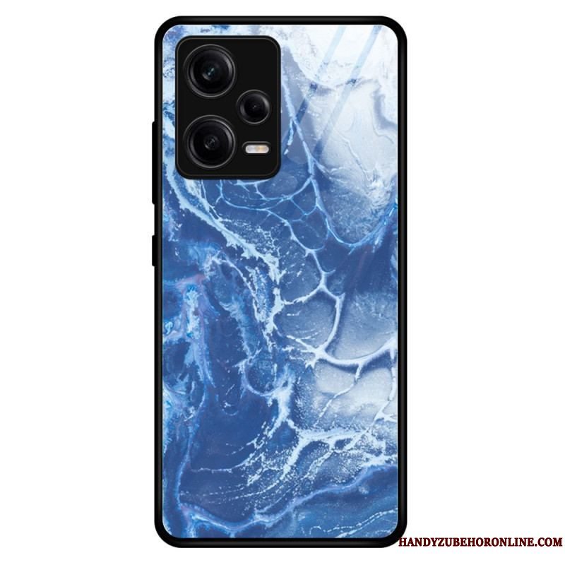 Mobilcover Xiaomi Redmi Note 12 Pro Marmorfarver Hærdet Glas