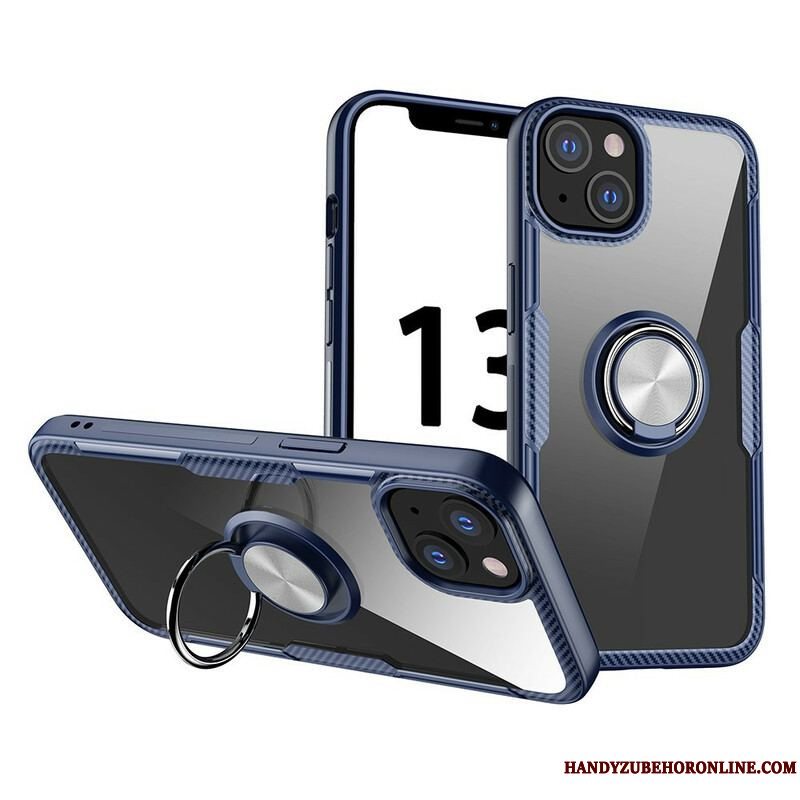 Mobilcover iPhone 13 Mini Carbon Fiber Metal Ring