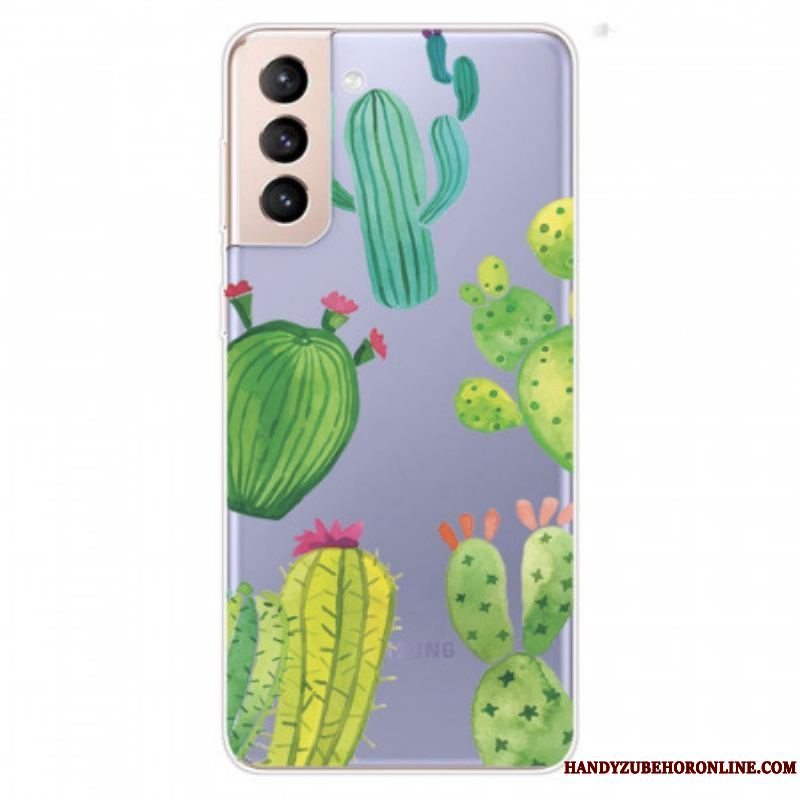 Cover Samsung Galaxy S22 Plus 5G Akvarel Kaktusser