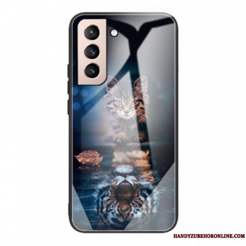 Cover Samsung Galaxy S22 Plus 5G Mit Tiger Hærdet Glas