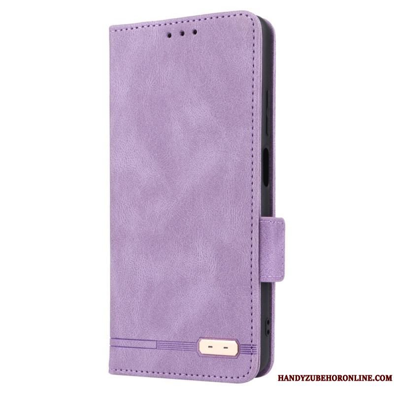 Cover Xiaomi Redmi Note 12 Pro Flip Cover Stilfuld Lædereffekt