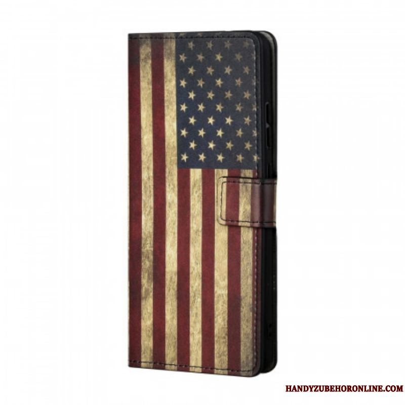 Flip Cover Samsung Galaxy S22 Plus 5G Amerikansk Flag