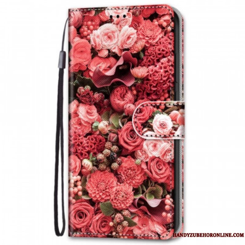 Flip Cover Samsung Galaxy S22 Plus 5G Blomsterromantik