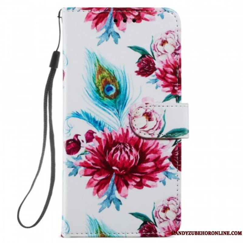 Flip Cover Samsung Galaxy S22 Plus 5G Intense Blomster