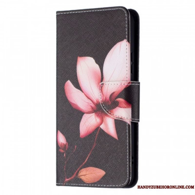 Flip Cover Samsung Galaxy S22 Plus 5G Lyserød Blomst