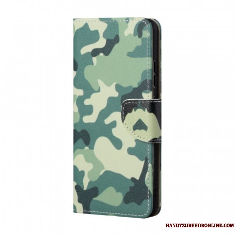 Flip Cover Samsung Galaxy S22 Plus 5G Militær Camouflage