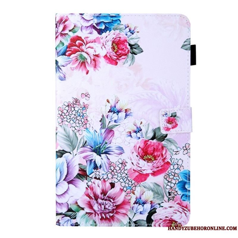 Flip Cover Samsung Galaxy Tab A8 (2021) Blomster Design