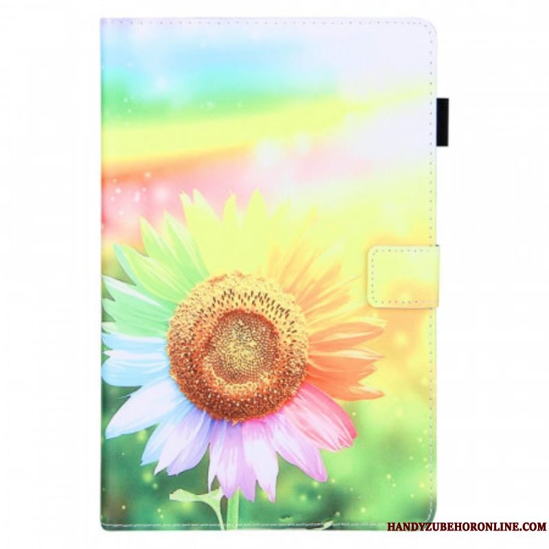 Flip Cover Samsung Galaxy Tab A8 (2021) Blomster I Solen