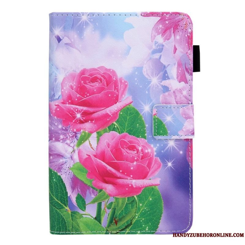 Flip Cover Samsung Galaxy Tab A8 (2021) Drømmeblomster