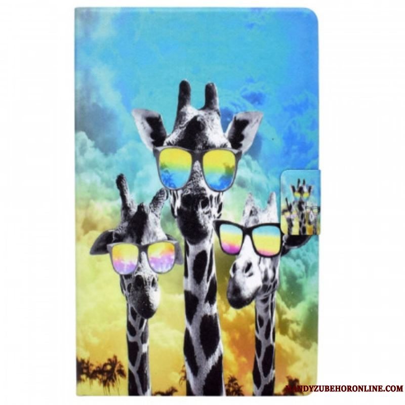 Flip Cover Samsung Galaxy Tab A8 (2021) Funky Giraffer