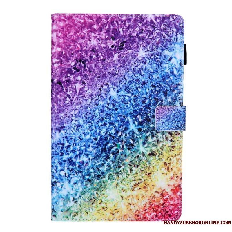 Flip Cover Samsung Galaxy Tab A8 (2021) Skinnende Pailletter