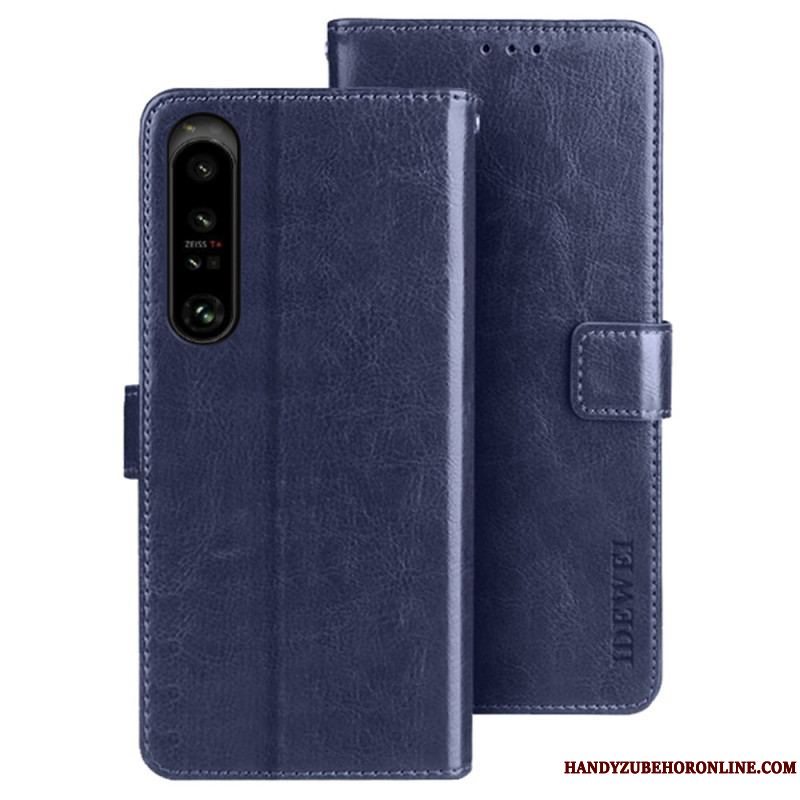 Flip Cover Sony Xperia 1 IV Imiteret Læder Idewei