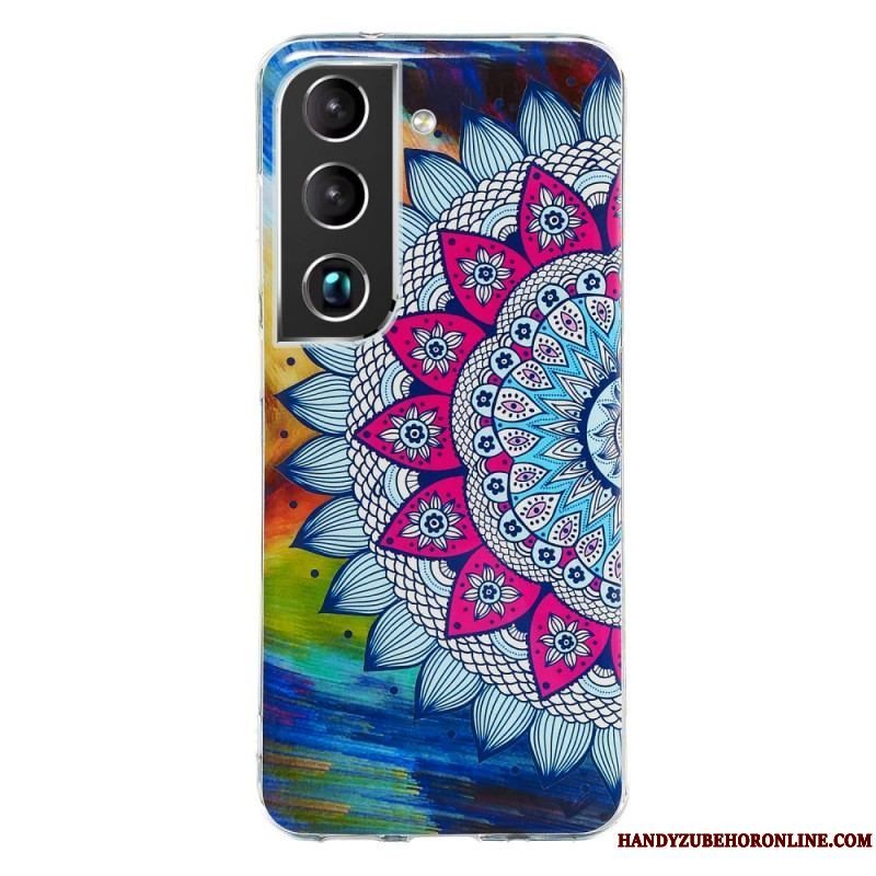 Mobilcover Samsung Galaxy S22 Plus 5G Fluorescerende Blomsterserie